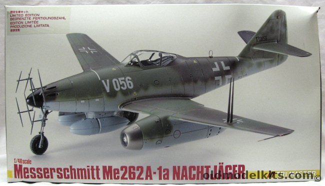 Trimaster 1/48 Messerschmitt Me-262A-1a - Nachtjager Single Seat Night Fighter  - Luftwaffe V056 with FuG218 / V056 with FuG226, MA-16 plastic model kit